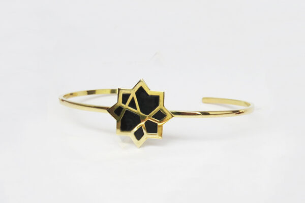 18k gold & enamel